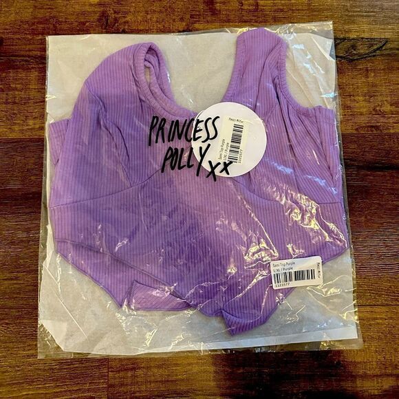Princess Polly Sami Top Purple - Picture 6 of 7